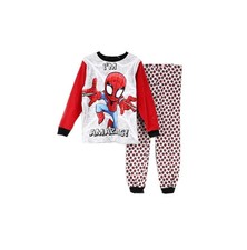 Marvel Spider-Man Kids Pajama Set Long Sleeve Graphic Cotton Blend NWT