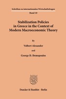 Stabilization Policies In Greece In The Context Of Modern Macroeconomic Theory.