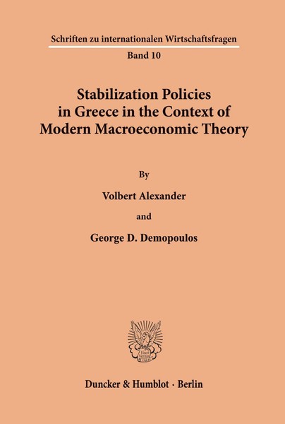 Stabilization Policies In Greece In The Context Of Modern Macroeconomic Theory.-image