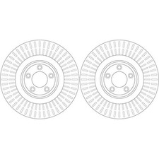 2X TRW BREMSSCHEIBEN 355mm BELÜFTET VORNE PASSEND FÜR JAGUAR F-TYPE XF XJ XK |