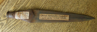 NATIVE AMERICAN PLAINS INDIAN METAL LANCE HEAD