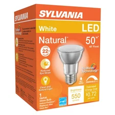 Sylvania 40920 Natural White 550 lm. Medium Screw Base PAR20 LED Light Bulb 6.5W