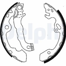 DELPHI Bremsbackensatz Hinterachse für FORD