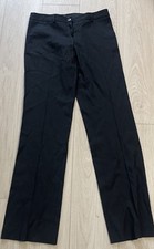 Emporio Armani Womens Black Antinea Srl Flat Front Dress Pants Size 2 Real Real