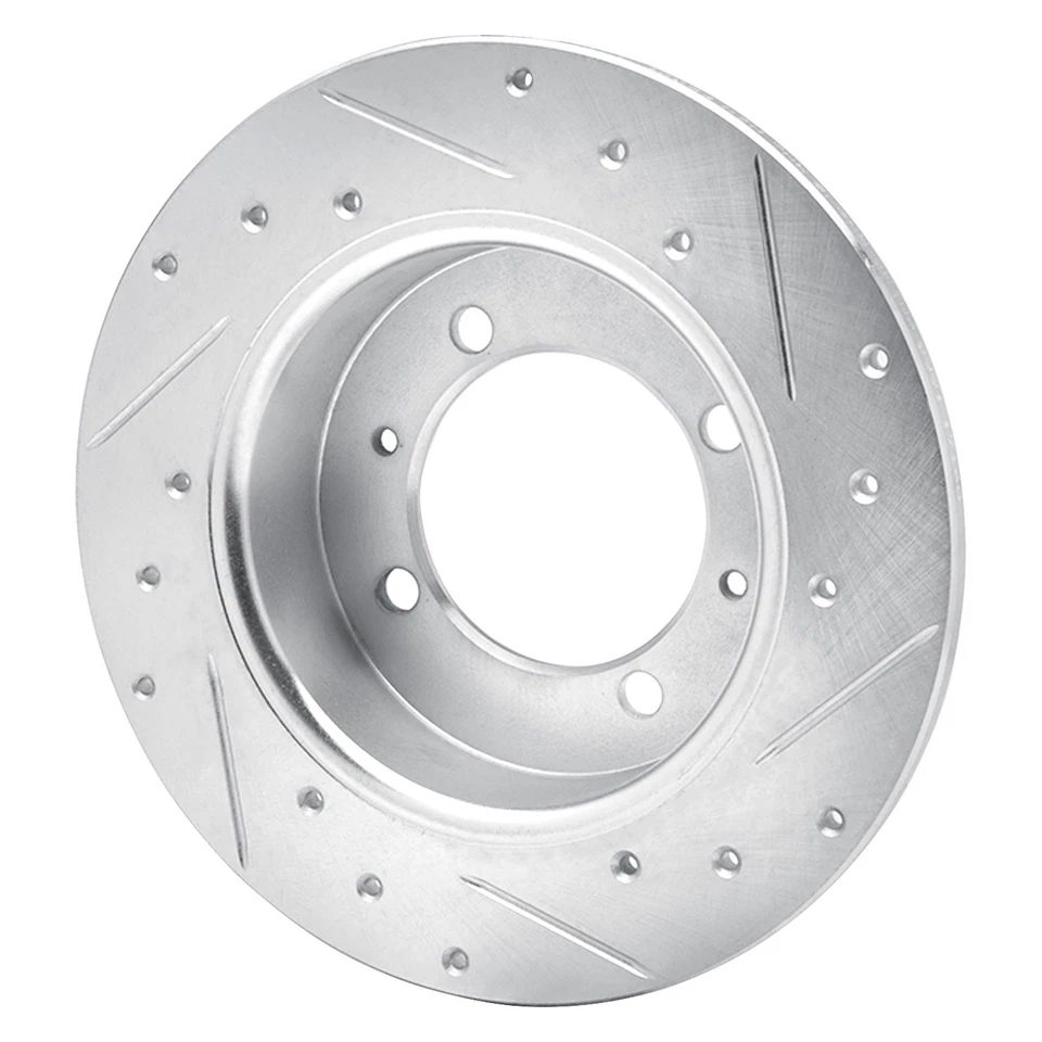 For Mitsubishi Galant 89-92 Brake Rotor DFC Premium Drilled & Slotted Rear Foto 4 de 4