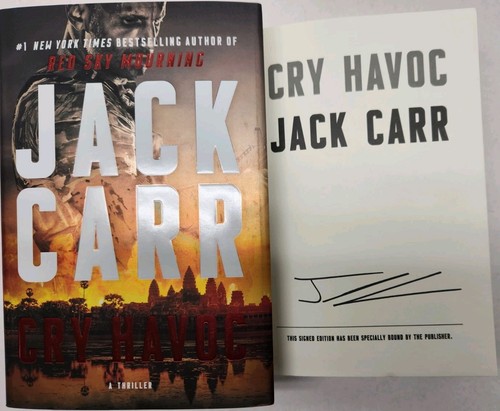 Cry Havoc A Tom Reece Thriller Signed Autographed by Jack Carr AUTOGRAPH HC 2025 - Bild 3 von 5