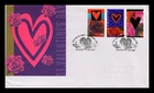 Australia First Day Cover St Valentines Day 1995 Strip of 3