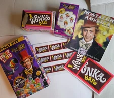 Willy Wonka & the Chocolate Factory  Kellogg's Box & more COLLECTIBLES LOT