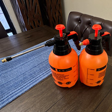 2L Manual Pressure Handheld Garden Sprayer, Plastic, Orange/Black