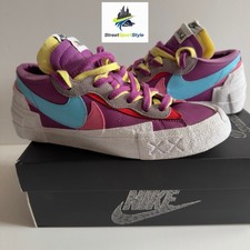 Size 9 - 2021 Nike x Sacai x Kaws Blazer Low Purple Dusk DM7901-500 rare art