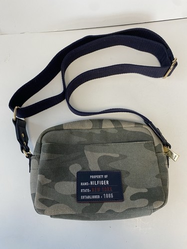 Tommy Hilfiger Unisex Camouflage Camo Small Shoulder Bag Crossbody Bag 9"x7"x3"