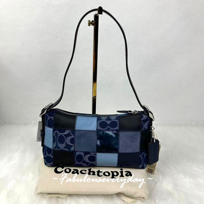 Coach Small Slouchy Alter Ego Shoulder Bag Patchwork Sig Leather