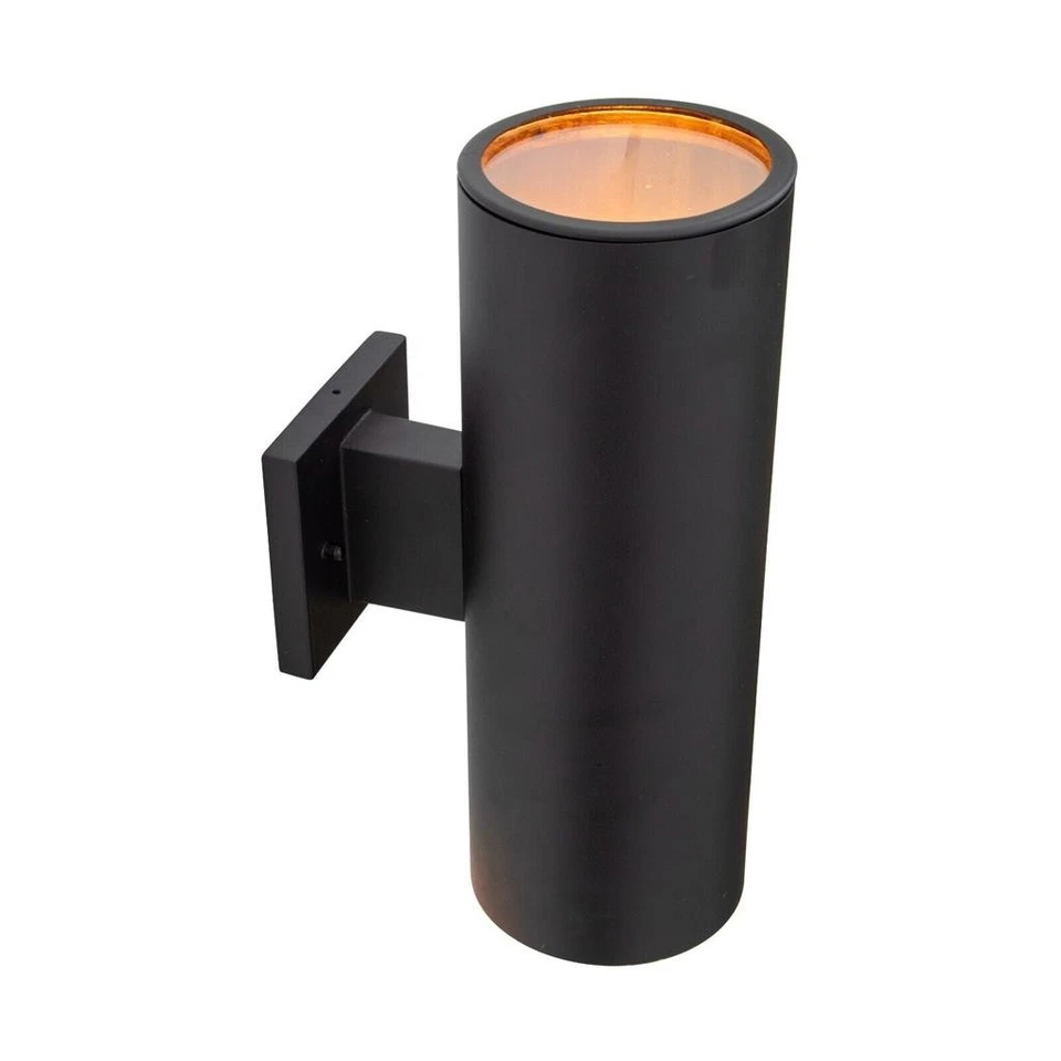 YHD Accesorio Exterior 2 Luces Metal Mate Negro Moderno Iluminación Exterior Foto 3 de 4