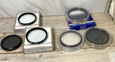 Assorted camera filters, Hoya, Jessops etc - Polarizer, Closeup, UV, Half shade - Image 1 of 4