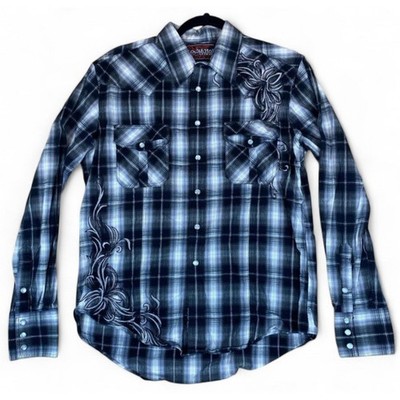 Rock & Roll Cowboy Men s M Pearl Snap Western Shirt