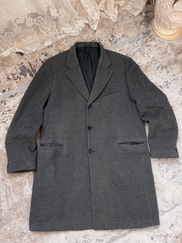 VTG Versace Collection ClassicV2 Luxury Wool Grey Heavyweight Coat - Image 3 of 4