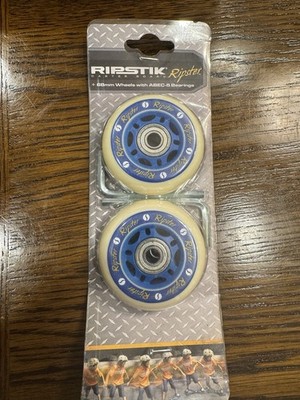 Razor RipStik Caster Board Wheels 76mm with ABEC 5 Bearings Blue New - 1 Set