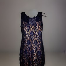 Mini Dress Windsor Brand Navy Blue &tan