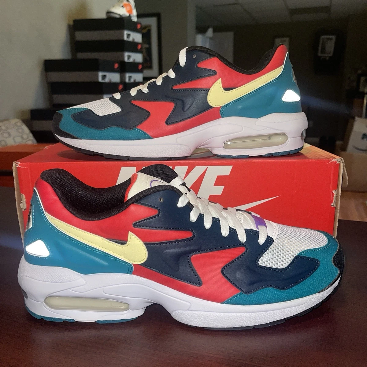 Nike Air Max 2 Light SP Red Navy Emerald | eBay display picture 1