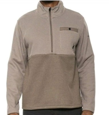 Spyder Size S Medallion Bonded Sweater Fleece Sweatshirt Jacket CinderNeutral
