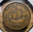 Photo of a 1940 George VI Half Penny from an eBay listing that sold on Jun 4, 2026