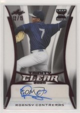 2020 Leaf Trinity Clear Auto Red /15 Roansy Contreras #CA-RC1 Auto