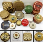 VINTAGE 20s-50s for COLLECTOR MAKEUP VANITY LOT x17 TOP MARK COMPACT POWDER BOX