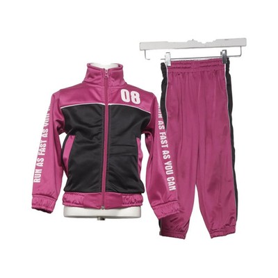 BRANDless, Trainingsset, Größe: 100, Polyester, Pink/Schwarz #6sm