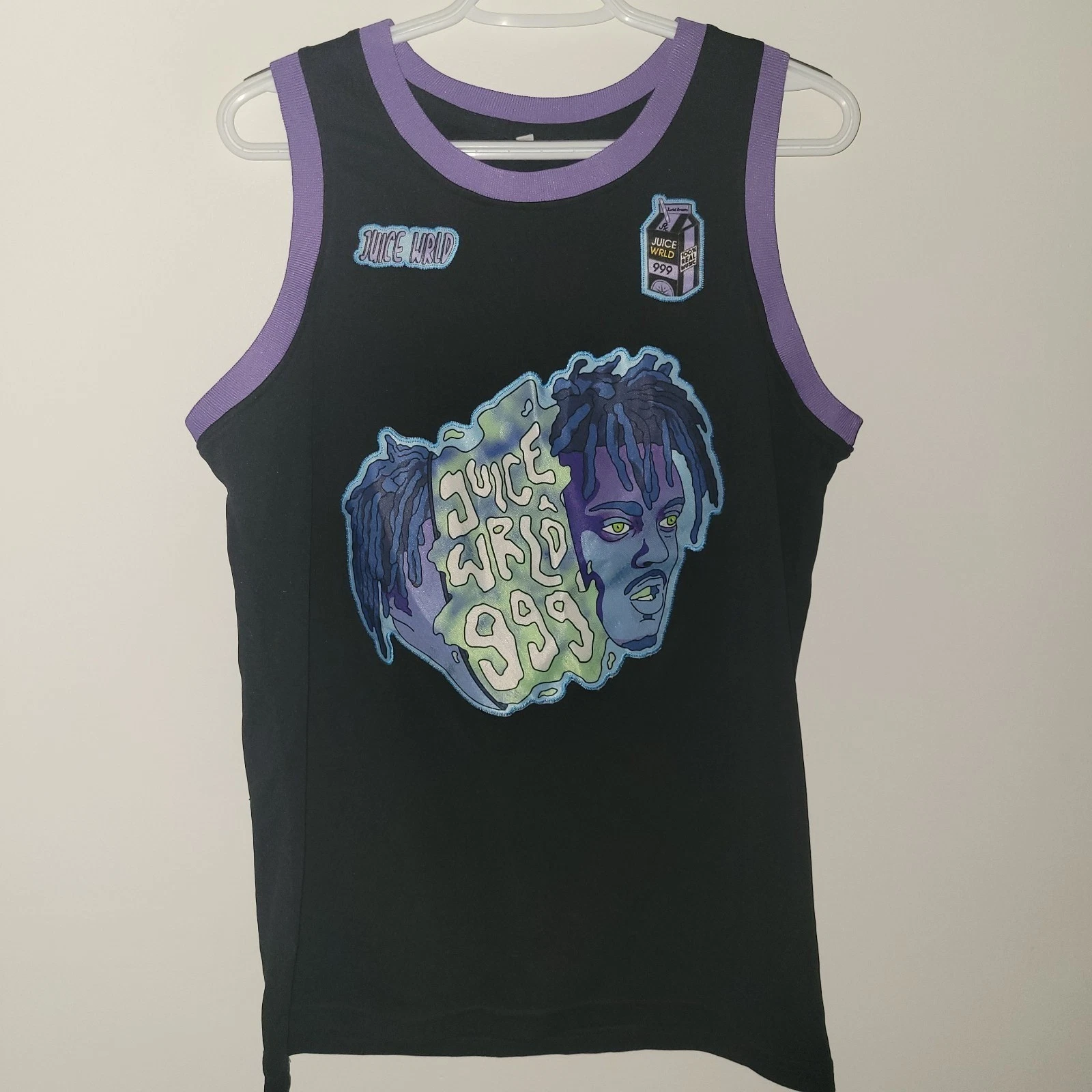 Juice Wrld 999 Sleeveless Basketball Jersey Men's Size Medium Black