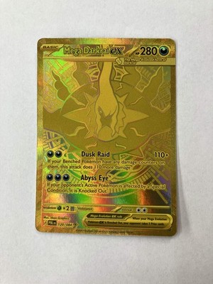 Mega Darkrai EX 120/084 Hyper Rare Gold Full Art Pokemon TCG English Pitch Black