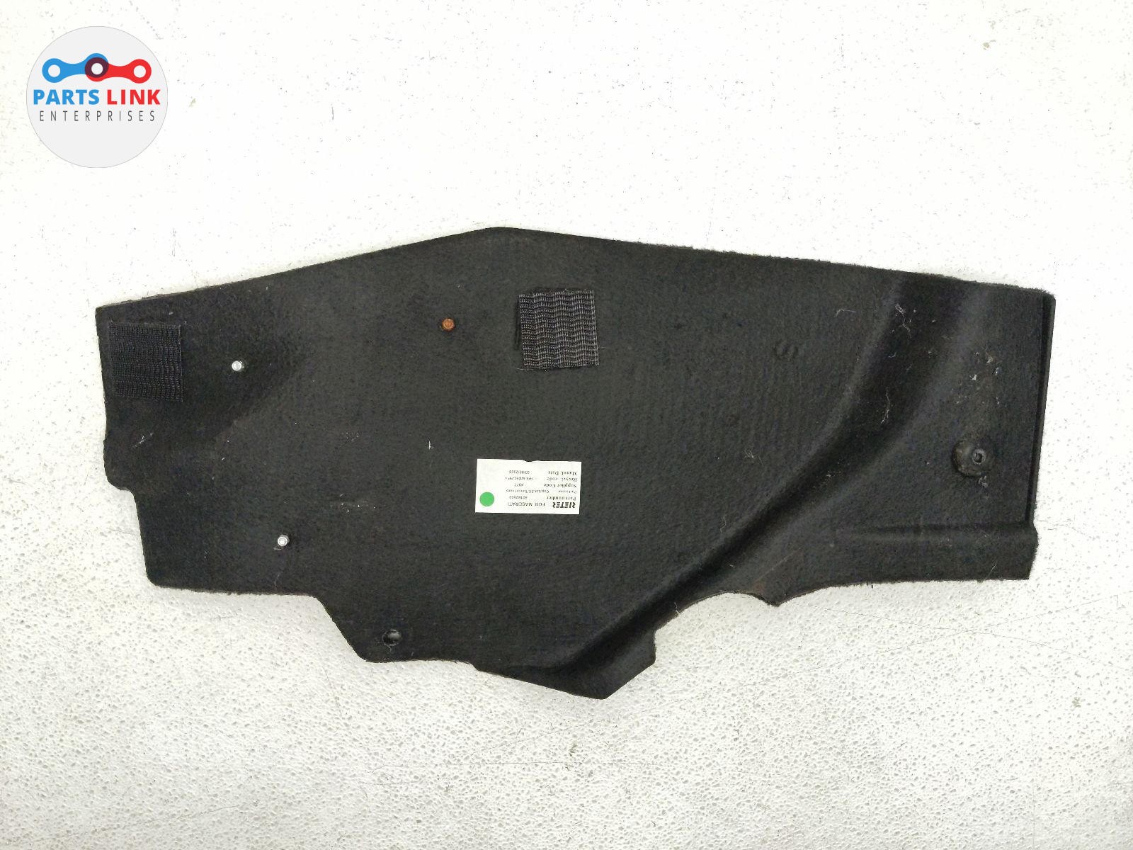 2007-19 MASERATI GRANTURISMO FRONT LEFT FLOOR TUNNEL PANEL CARPET COVER REST 145