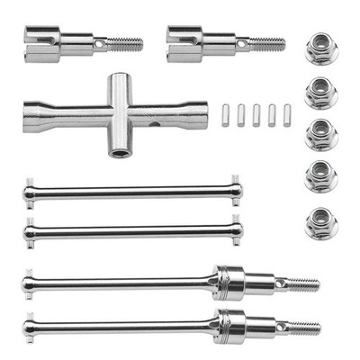 Metall-Antriebswelle Vorne und Hinten CVD Dogbone Kits Set für 1/16 SCY Bru9347