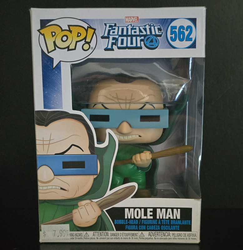 Funko Pop! Marvel Fantastic Four Mole Man Pop! Vinyl Bobble-Head #562 2019