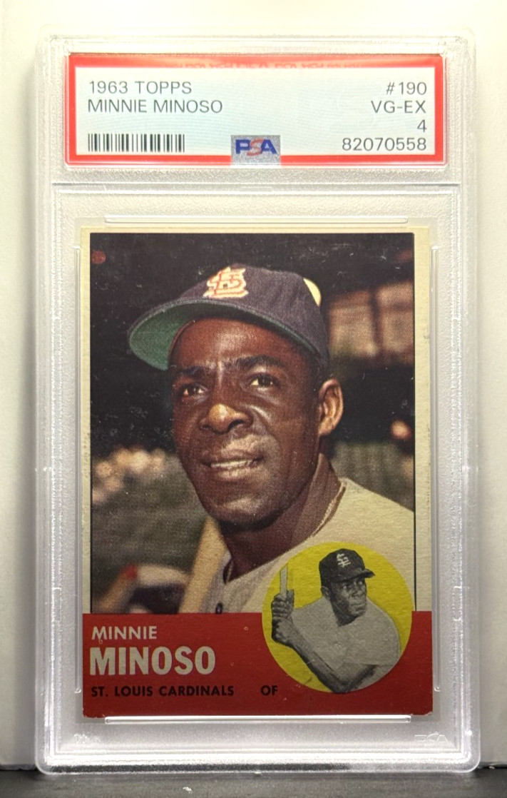 1963 Topps Minnie Minoso #190 PSA 4