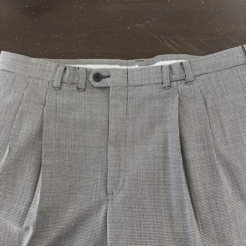 Kuppenheimer 2 Piece Suit Mens 38R 34x29 Black Whtie Gray Houndstooth Check - Picture 16 of 19