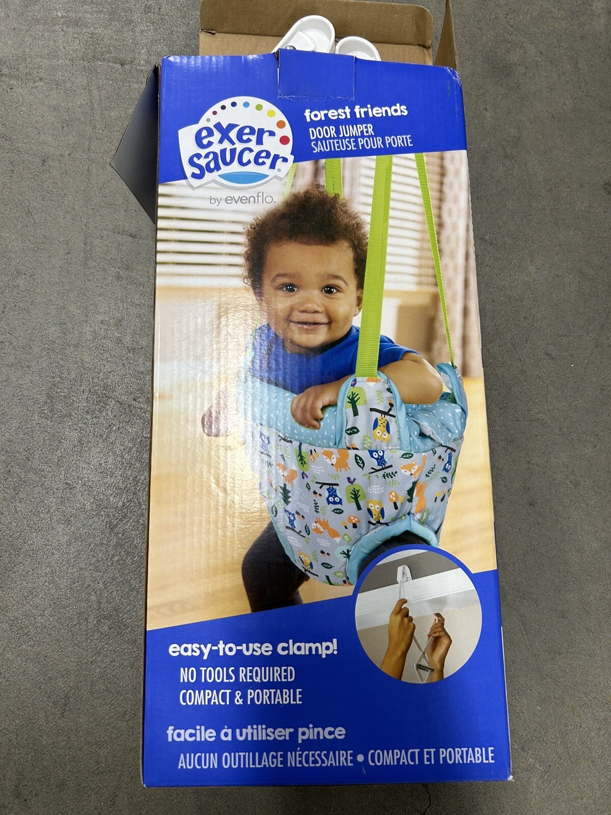 Evenflo Exersaucer Door Jumper H73 Forest Friends Easytouse Clamp