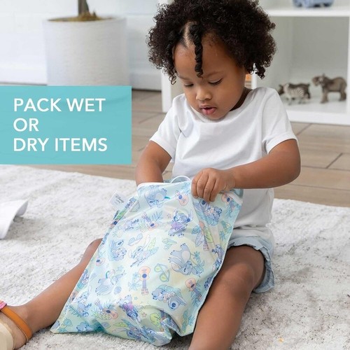 Waterproof Wet Bag Baby Diapers Swim Clothes Gym Toiletry Zipper Pouch New - Picture 4 of 7