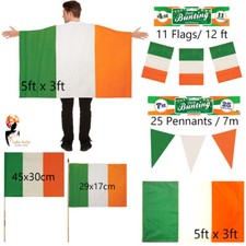 St. Patrick's Day Republic of Ireland Irish flag Bunting Cape Party Celebration