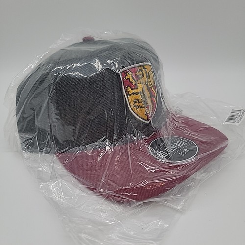 Harry Potter Hat Gryffindor House Adjustable Snapback Cap Adult Grey Lion Crest - Picture 7 of 9