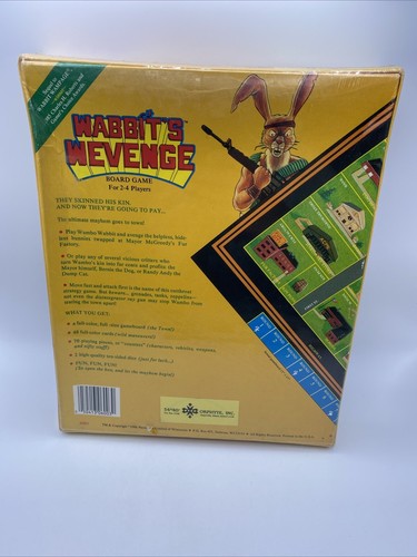 Pacesetter 1986 - Wabbbit's Wevenge Board Game - Brand New/Sealed & Rare - Picture 3 of 5