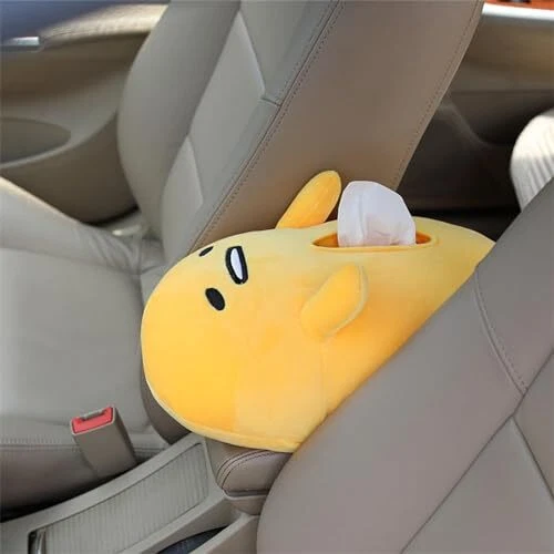 Wesky Gudetama Estuche de Pañuelos Coche Peluche Caja de Pañuelos Sanrio Foto 3 de 4