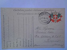 Feldpost Militär Selbstbehalt 5 Bundeswehr 27-8-1915 - X Livorno