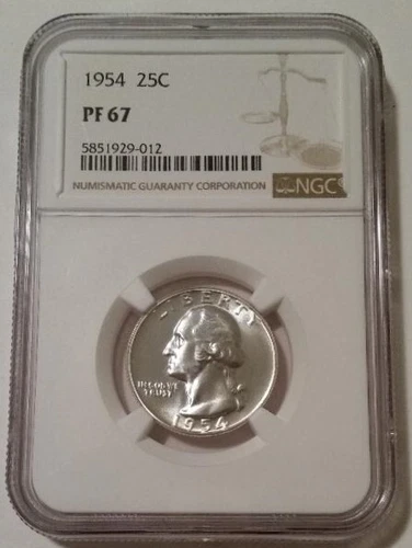 NGC 1954 Washington Quarter Proof PF67