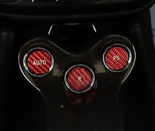 Fits Ferrari California 09-14 F1 Gear Button Covers In Red Carbon Fiber Kit