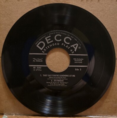 Al Hibbler - Unchained Melody/ I Can't Put My Arms, They Say, Daybreak 45rpm EP