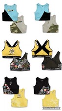 Justice Girls Sport Bras 2 Pack Pullover No Wire With Removible Pads. NWT