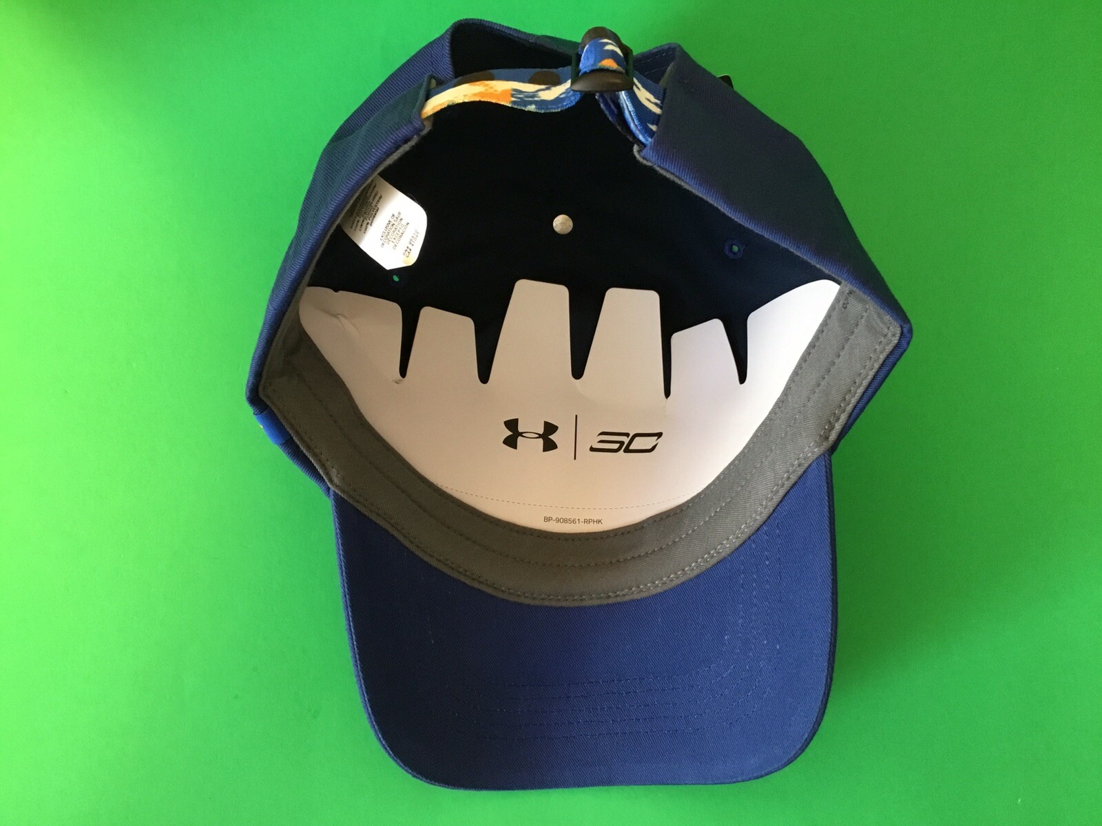 New UNDER ARMOUR Men’s Snapback, Hat ONE SIZE Navy Blue thumbnail 8