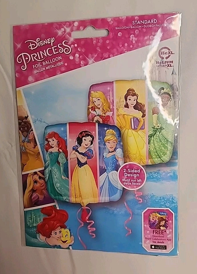 Globo de aluminio 17" Disney Dream Big Princess 2 caras 33806 cumpleaños amscan cantidad 2 Foto 3 de 4