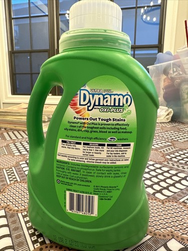 1 Dynamo Sunrise Fresh Laundry Detergent 50 Oz Discontinued Rare Oxi Plus 32load - Picture 2 of 4