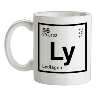 LYDIA - Periodenelement Tasse - Nachname - Familie - Name - Tee - Kaffee